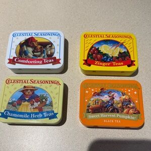 Celestial Seasonings Tea Tin Set